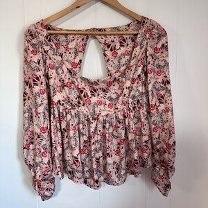 Santiago Free People Blouse Butterfly NWT XS